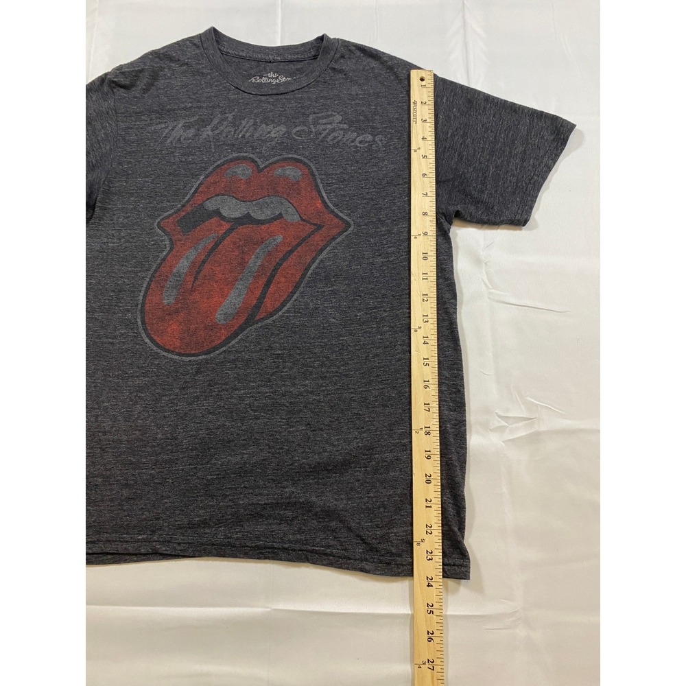 The Rolling Stones Graphic T Shirt Charcoal Gray Short Sleeve Band Tee Men's M - Picture 4 of 7